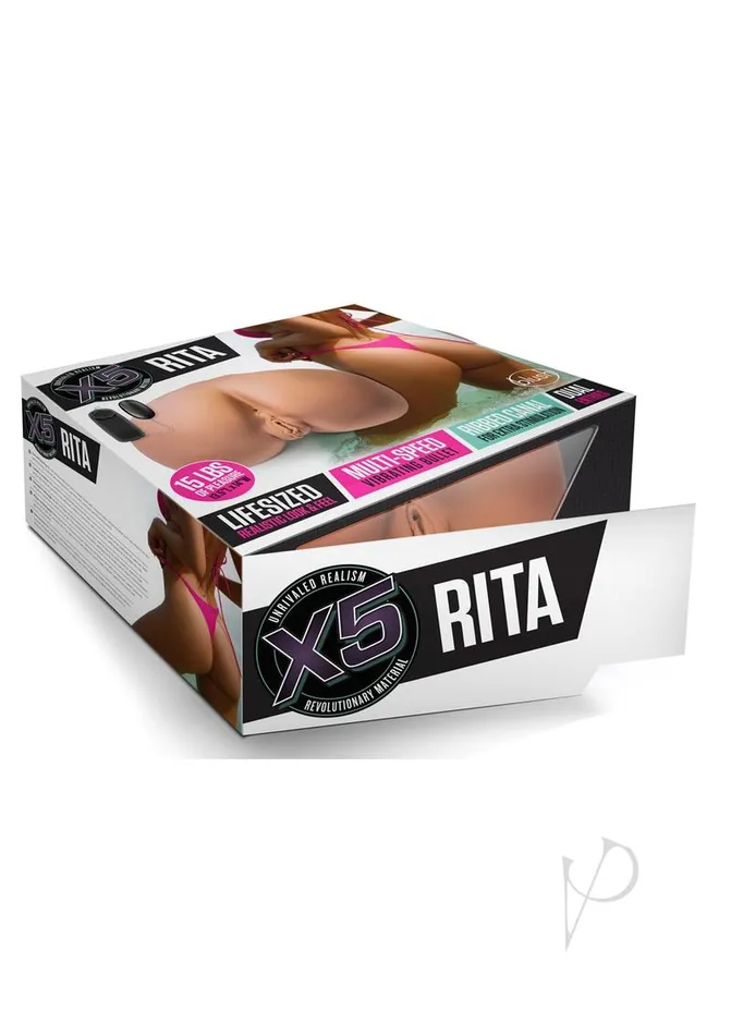 X5 Men Male Sex Toys X5 Men Rita Masturbator Pussy and Butt Caramel