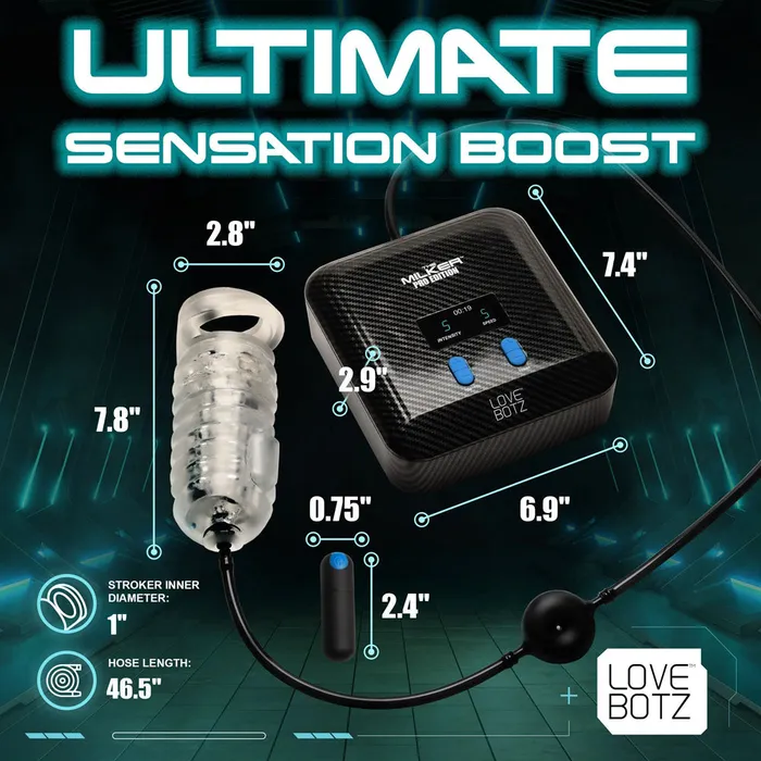 XR Brands Male Sex Toys LoveBotz The Milker Stamina Male Masturbator