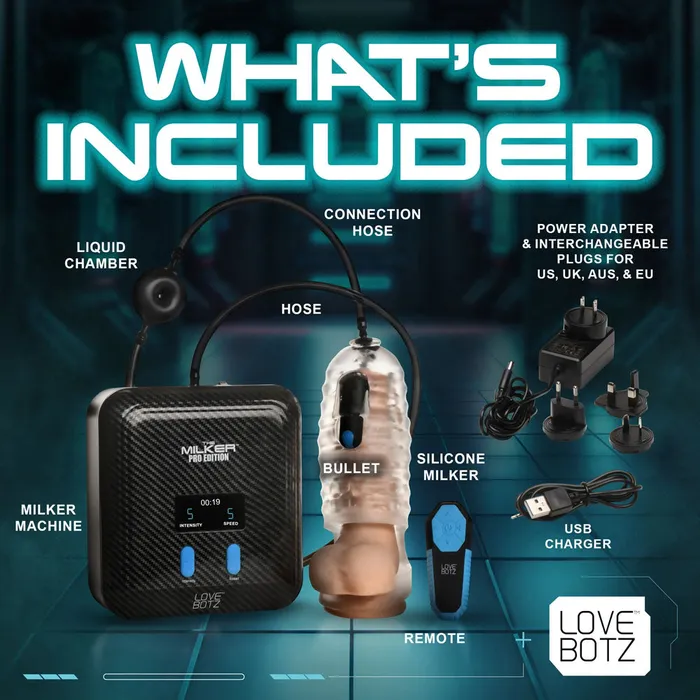 XR Brands Male Sex Toys LoveBotz The Milker Stamina Male Masturbator