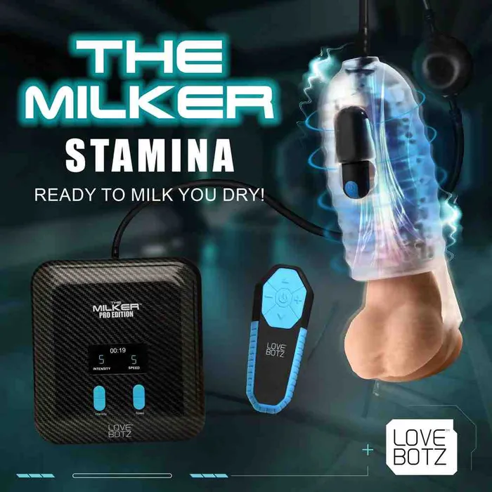 XR Brands Male Sex Toys LoveBotz The Milker Stamina Male Masturbator