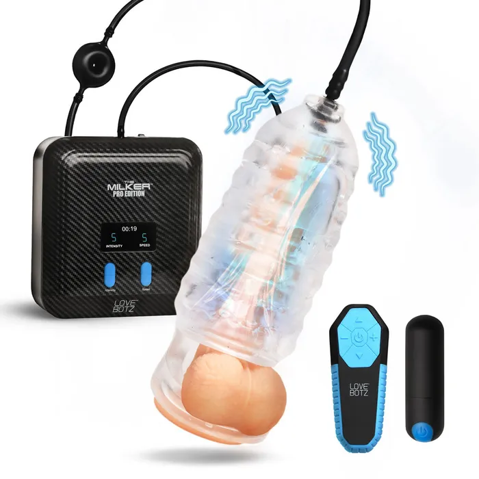 XR Brands Male Sex Toys LoveBotz The Milker Stamina Male Masturbator