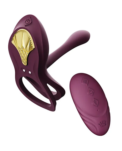 ZALO Bayek Vibrating Couples Ring wRemote Velvet Purple Zalo Couples ZALO Bayek Vibrating Couples Ring wRemote Velvet Purple Zalo Couples