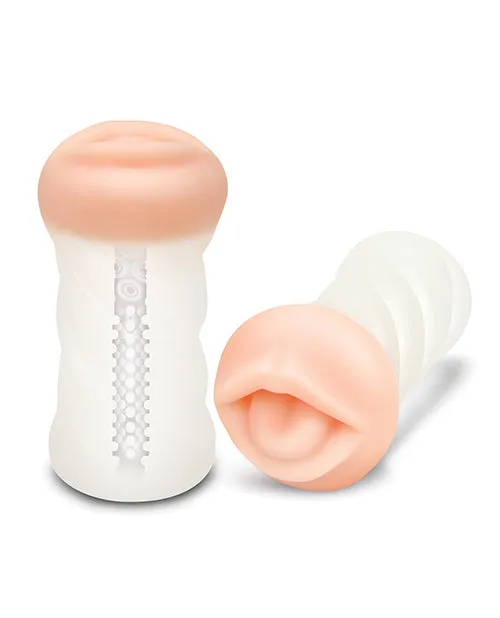 ZOLO Squeezable Deep Throat Masturbator Mouth VanillaClear Zolo Male Sex Toys ZOLO Squeezable Deep Throat Masturbator Mouth VanillaClear Zolo Male Sex Toys